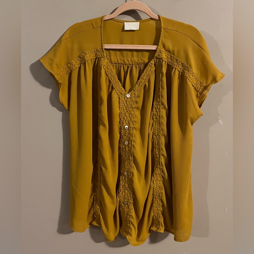 $6💛Bundled Allie Rose Mustard Yellow Blouse